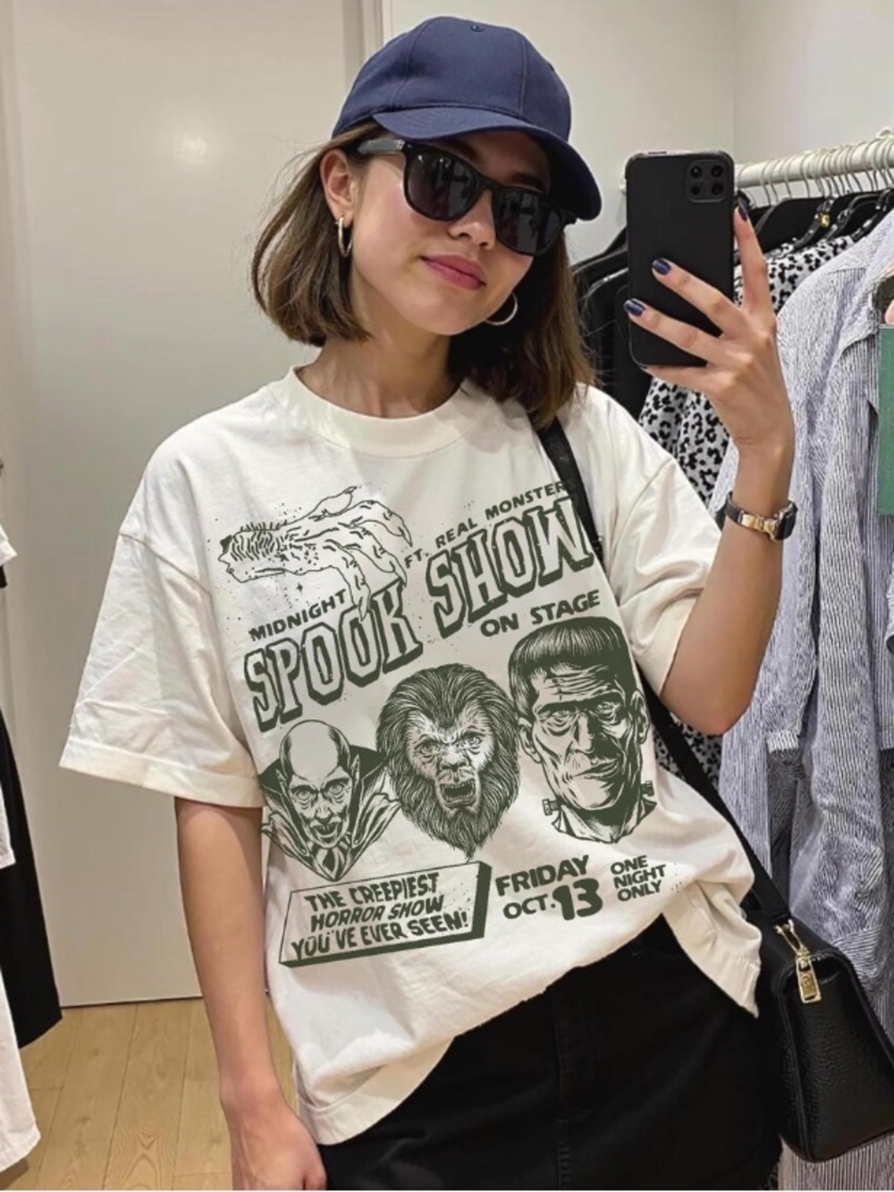 Vintage Spook Show Graphic Tee, 90s Horror Cult Classic Comfort Colors T-Shirt